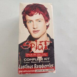 Splat His and Her Rebellious Hair Color Complete kit with Bleach, Raspberries.